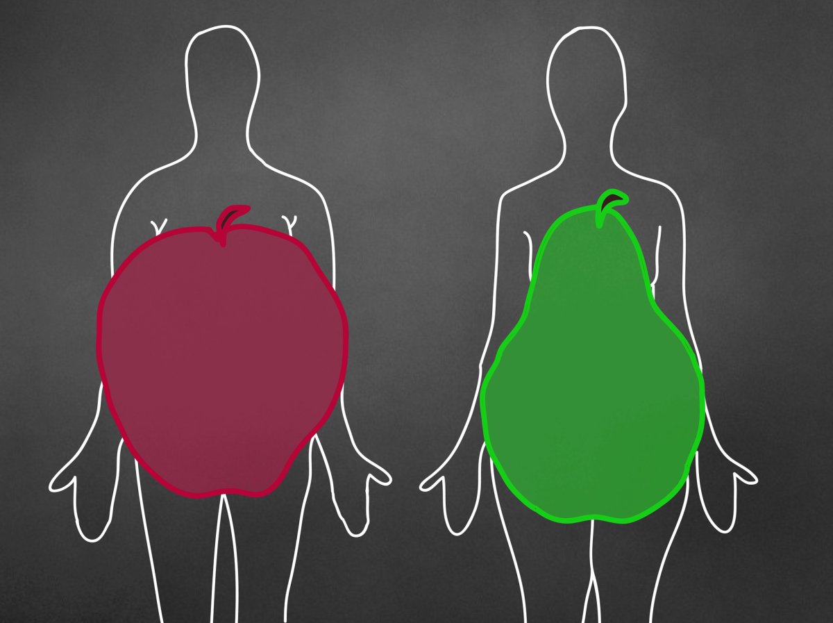 Apple and pear body types