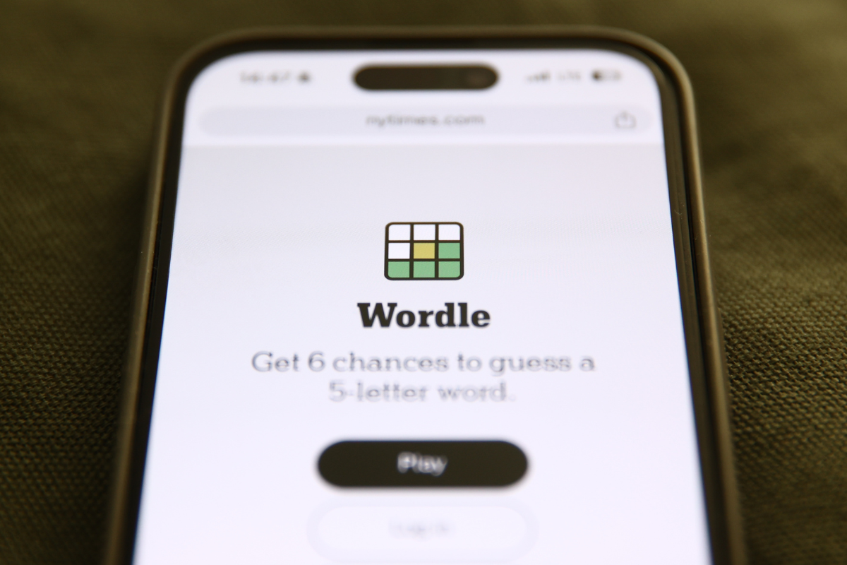 "Wordle" displayed on a cell phone screen