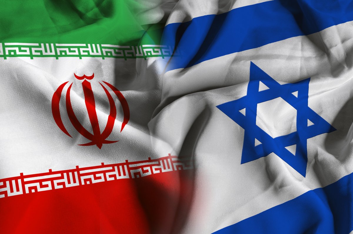 Iran and Israel Flags 