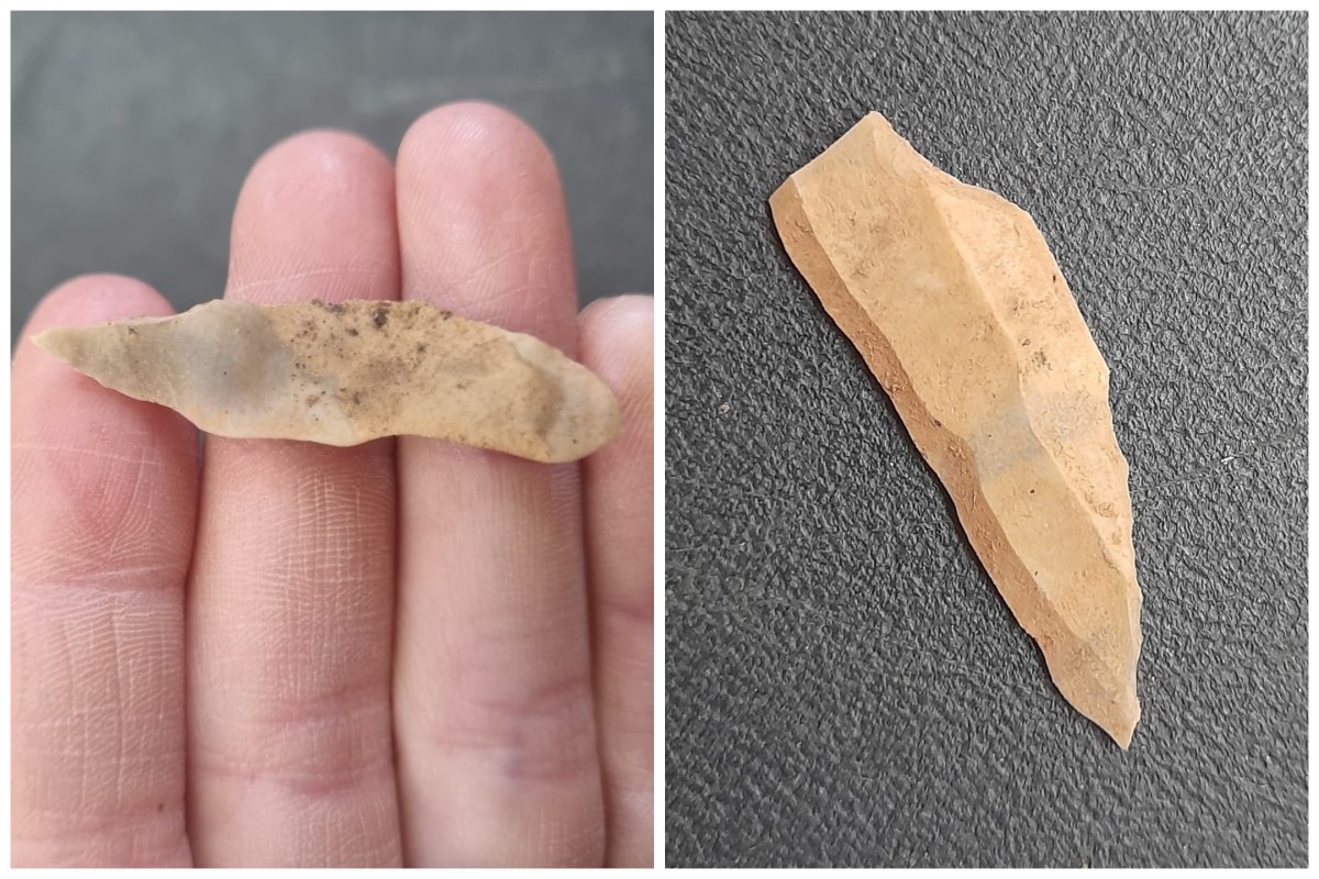 Prehistoric flint tools