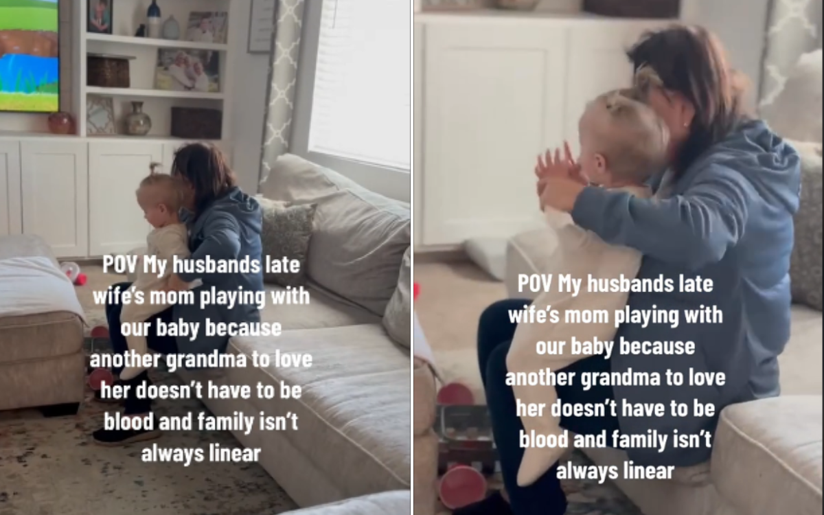 Woman explains mom of husband’s late wife is grandma to her baby: “Family”