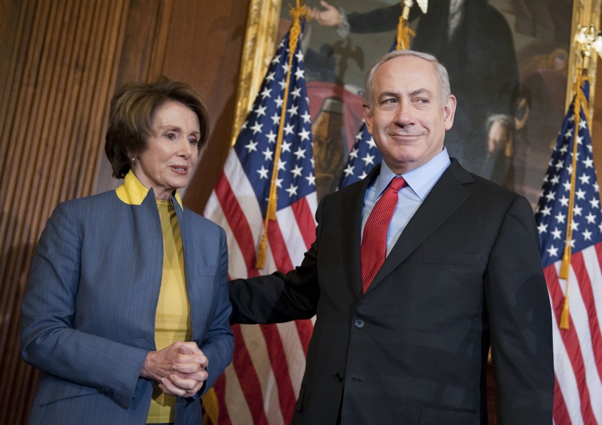 Nancy Pelosi and Binyamin Netanyahu