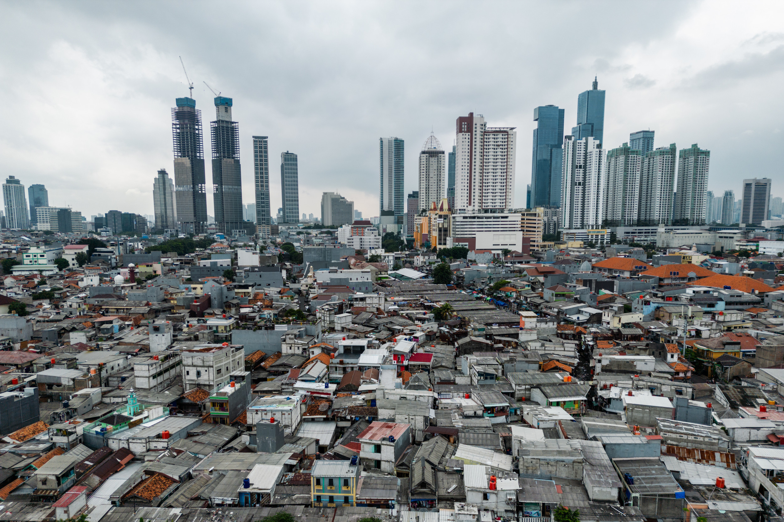 Citra satelit menunjukkan pembangunan ibu kota baru Indonesia