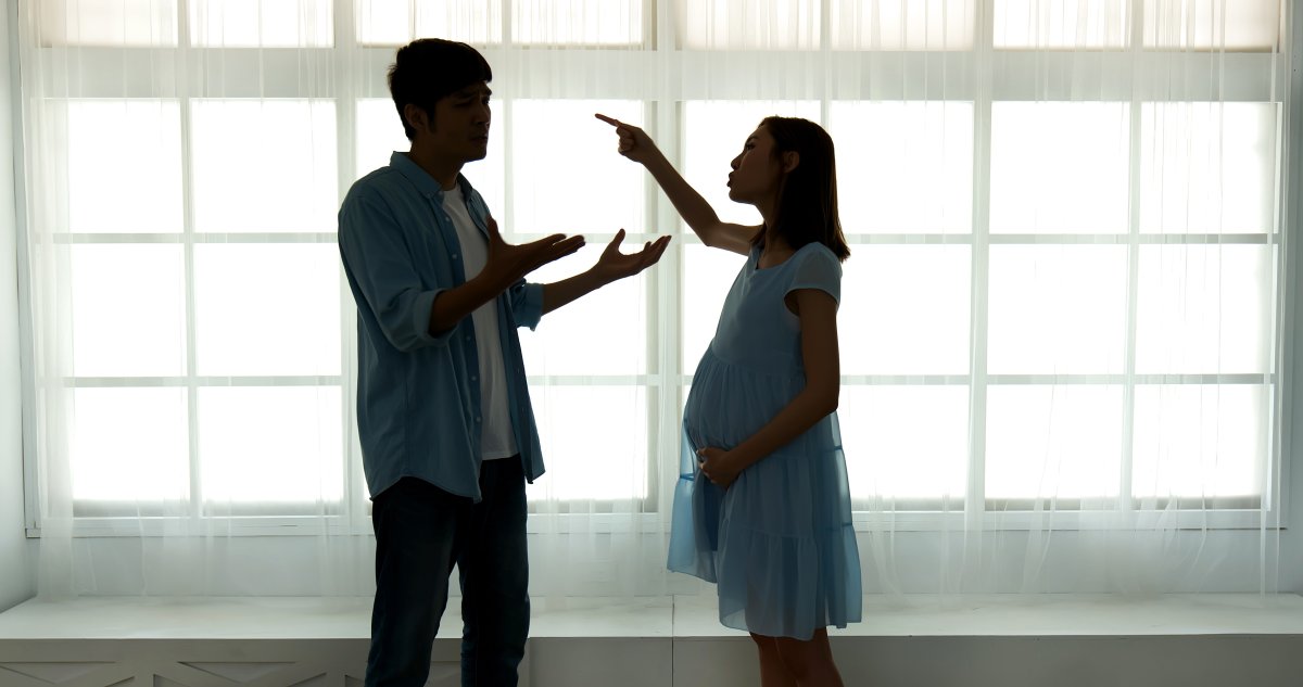 pregnant woman gives husband ptsd