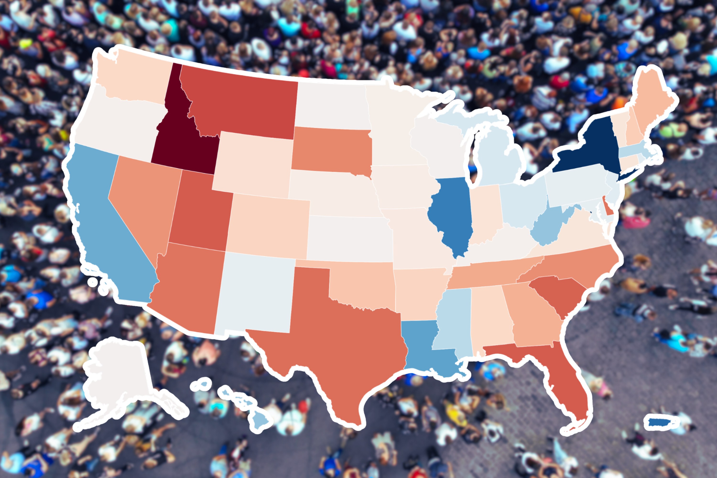 Population Map Reveals States Growing Shrinking The Quickest Newsweek
