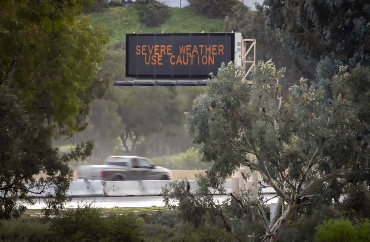 Severe weather California 