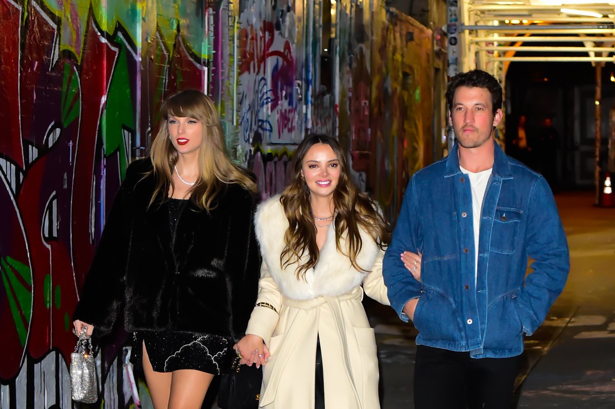 taylor swift with keleigh and miles teller