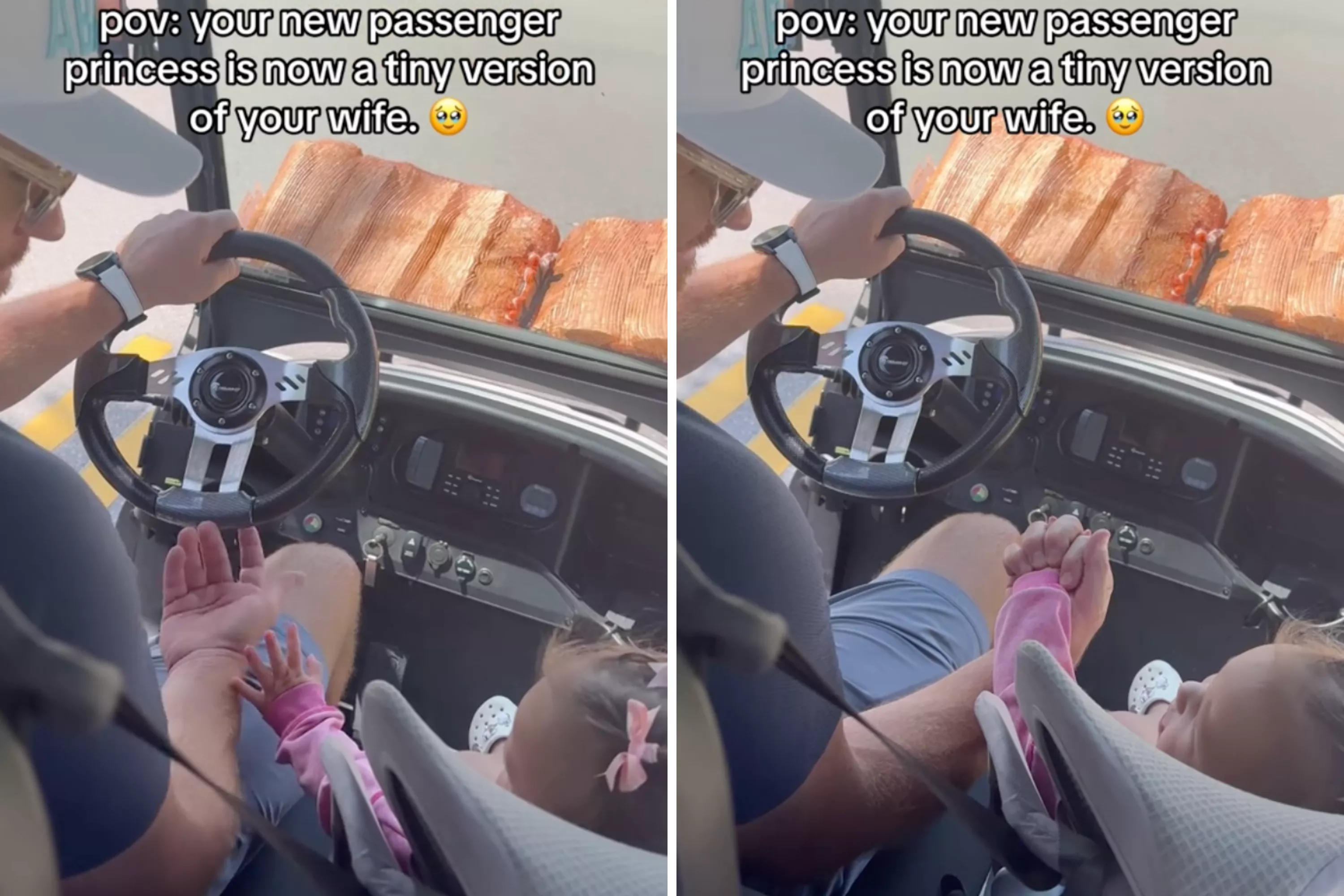 Toddler Offers Sweetest Gesture to Dad as Family's New 'Passenger Princess' - Vimarsana News