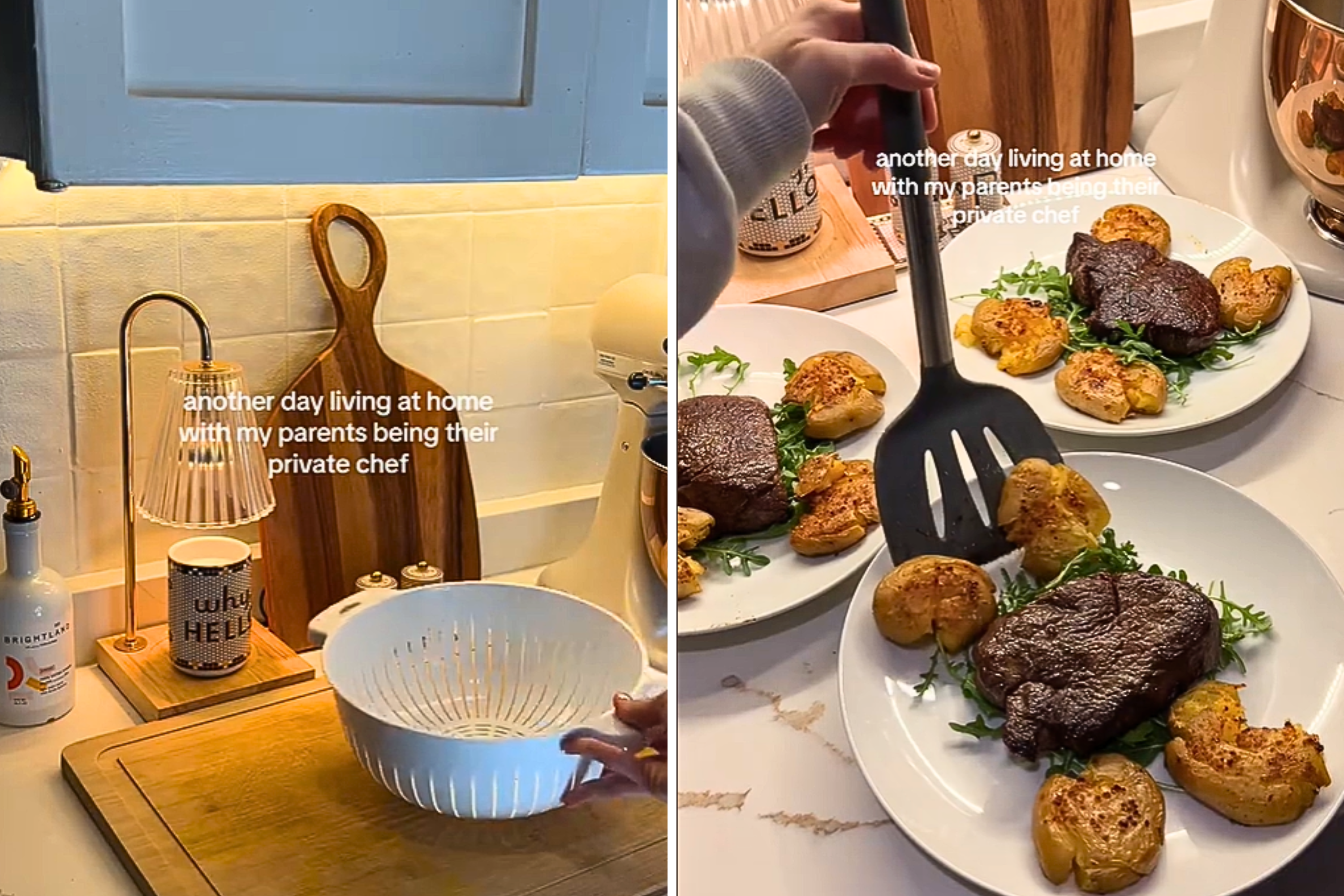 Gen Z woman shares dishes she makes as “private chef” for delighted parents