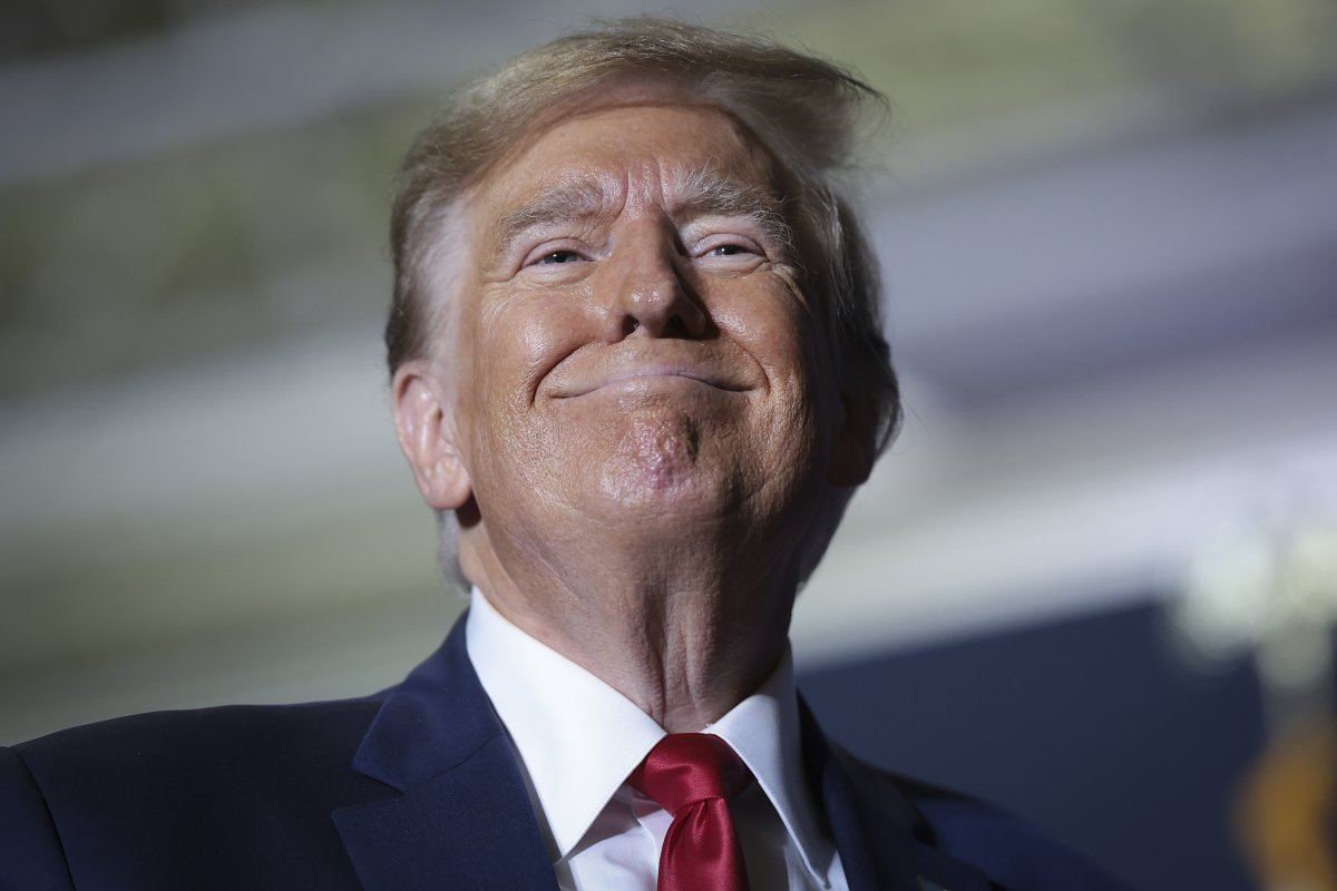 Donald Trump Rare Smile in Court Pecker