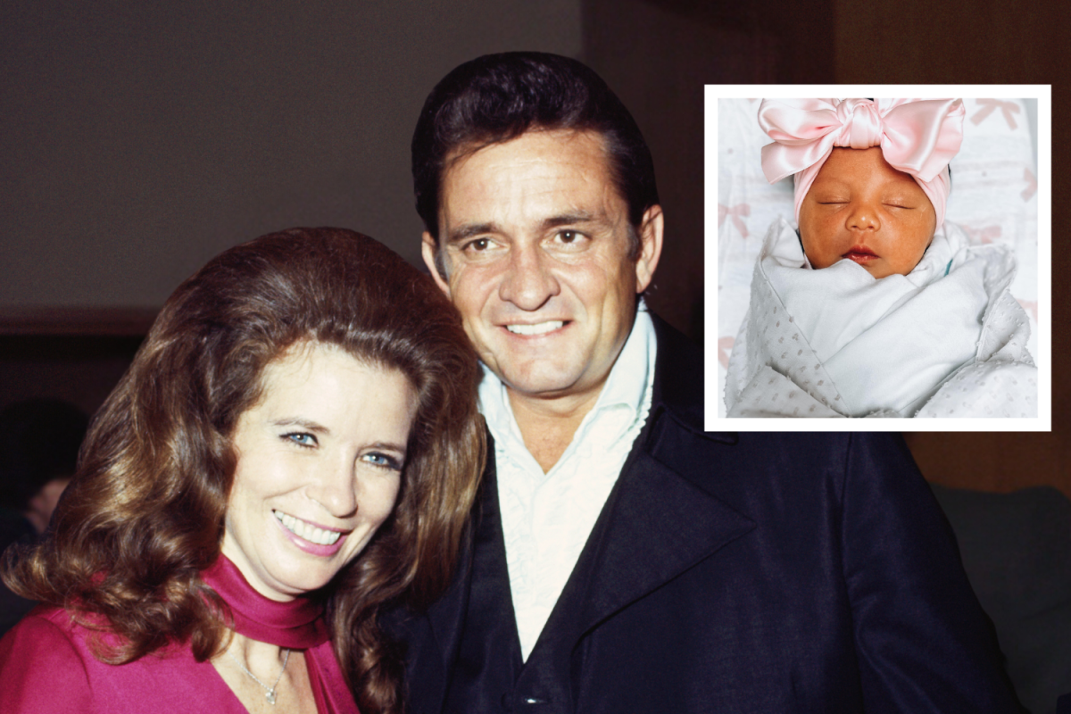 june carter and johnny cash, baby photo