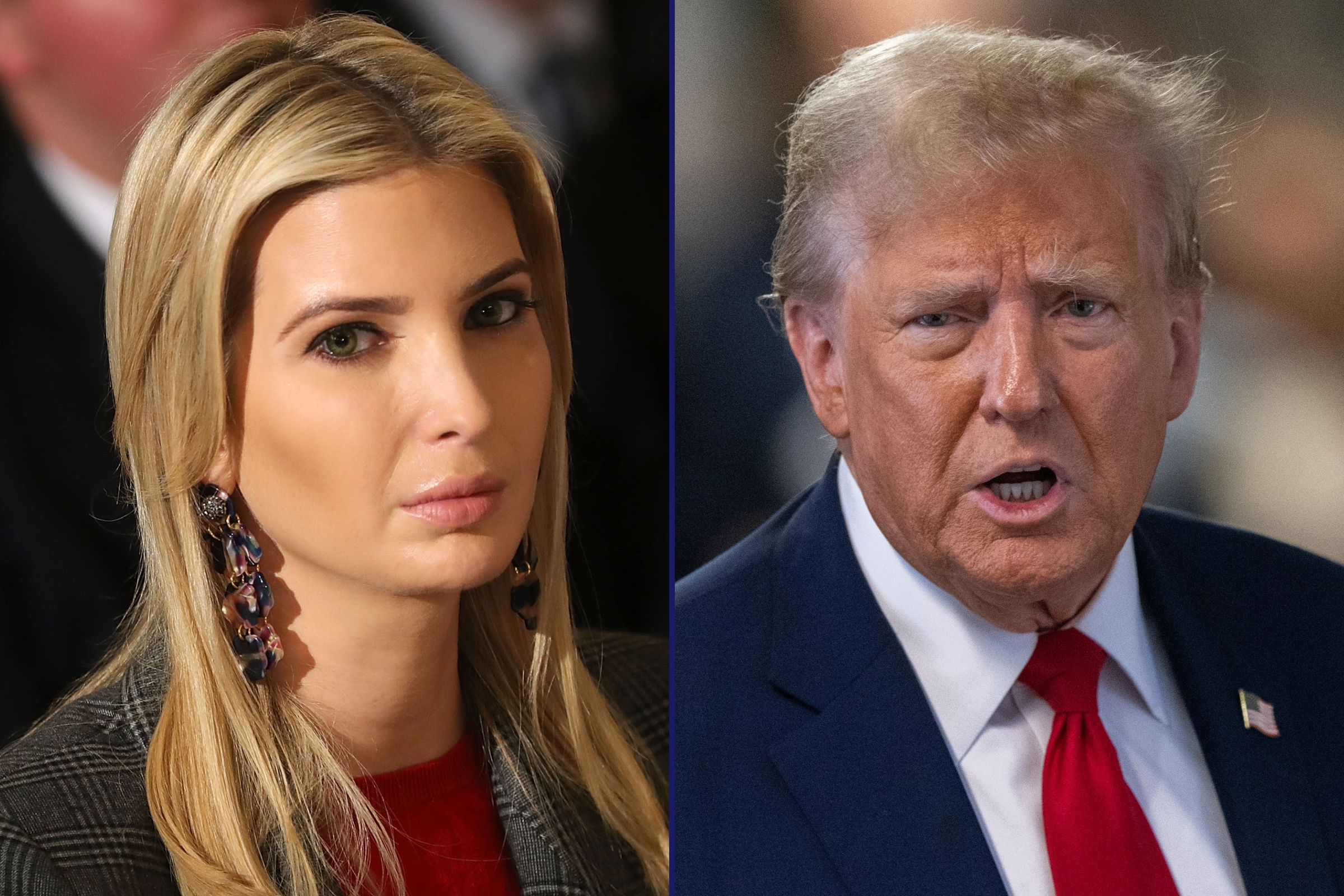 Ivanka Trump silent on father’s legal woes