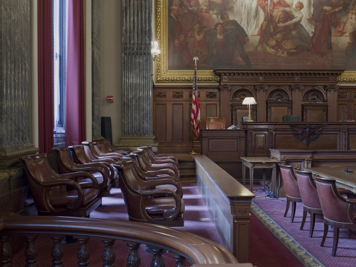 Courtroom pictured