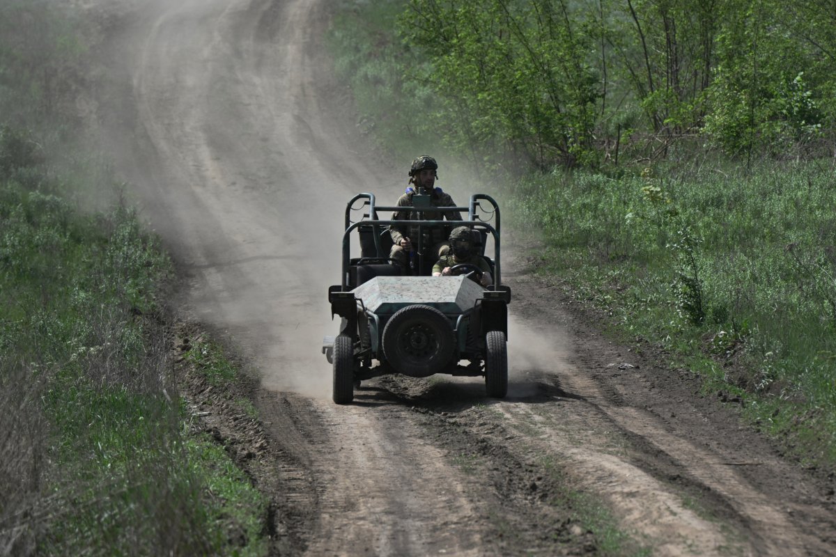 Ukrainian troops near Chasiv Yar April 2024