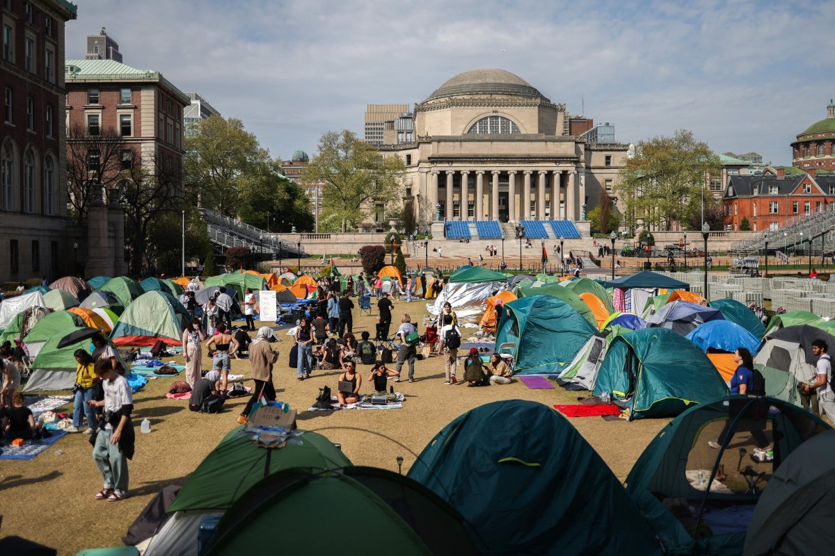 Pro-Palestinian encampment at the Columbia University 
