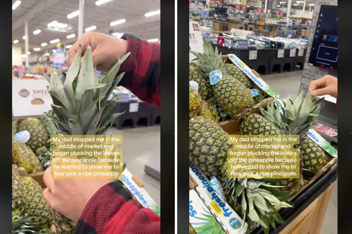 Man's pineapple hack