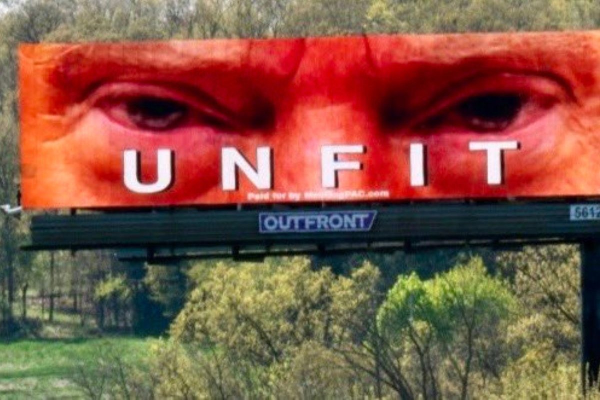 Donald Trump 'unfit' billboards emerge