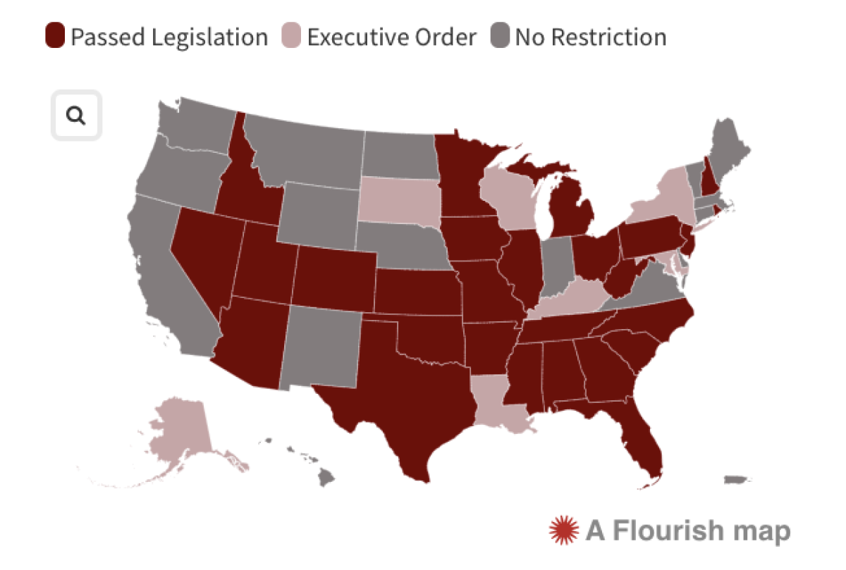 States with Israel Boycott Restrictions