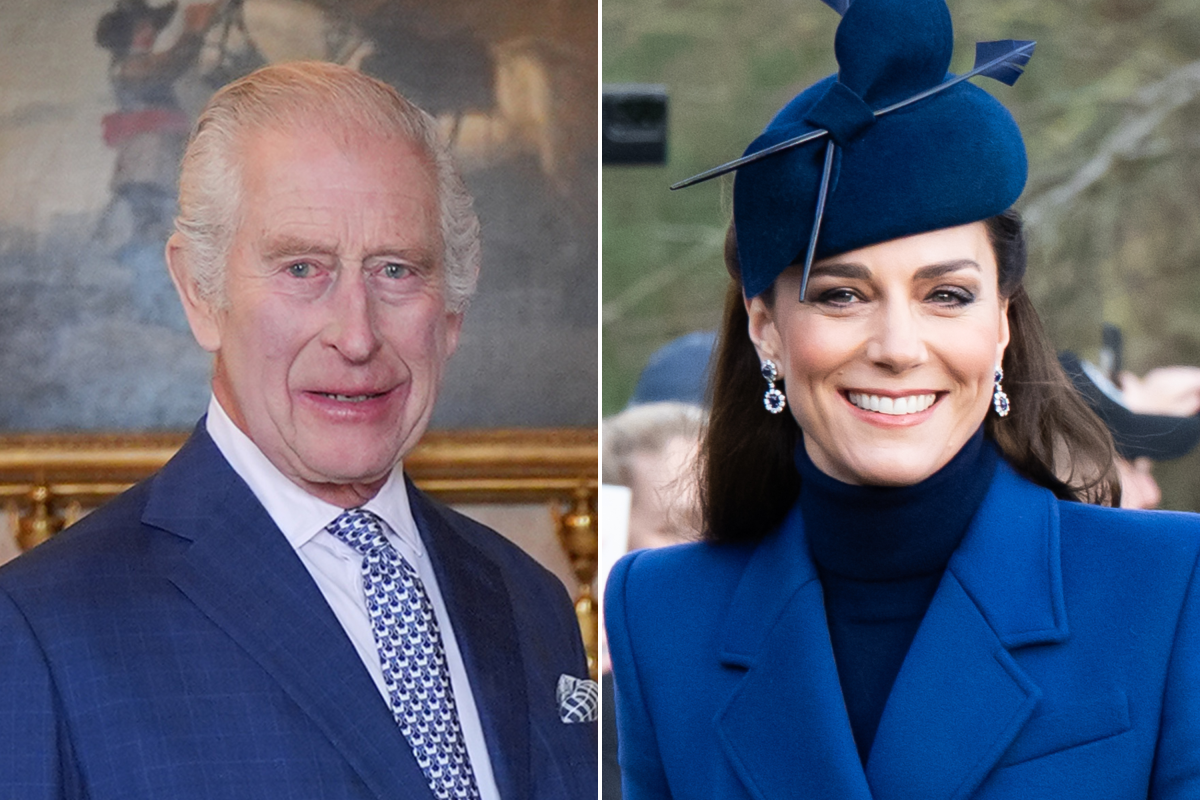 King Charles III and Princess Kate