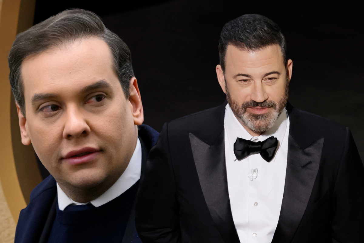george santos and jimmy kimmel composite