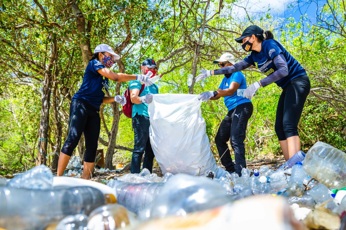 Plastic waste cleanup Trinidad