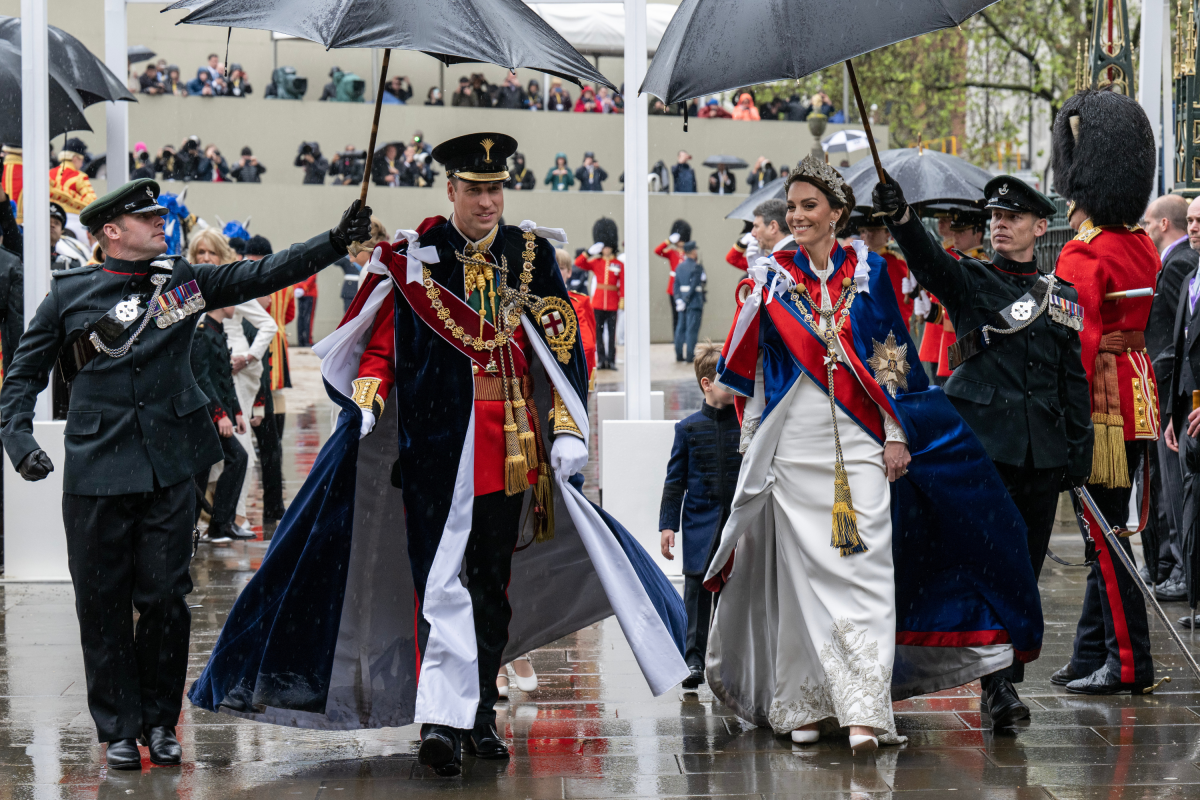 Prince William and Princess Kate Coronation Arrival