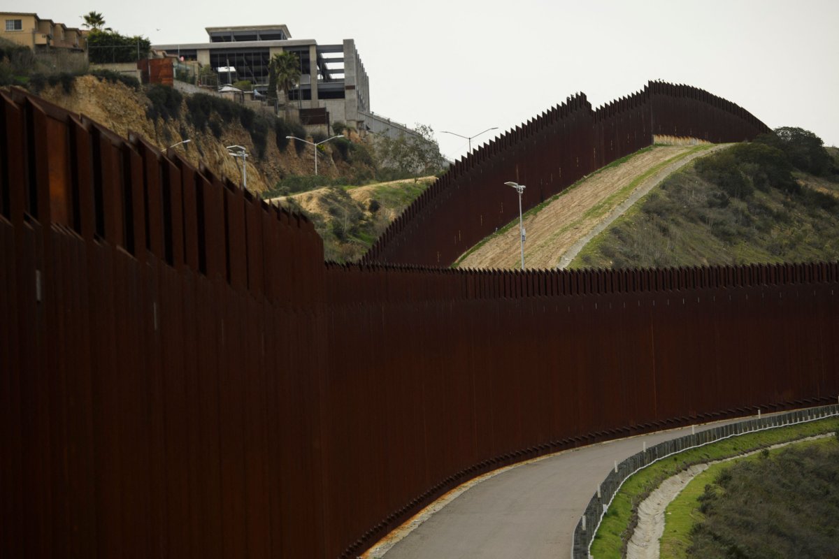 A section of the US-Mexico border wall 