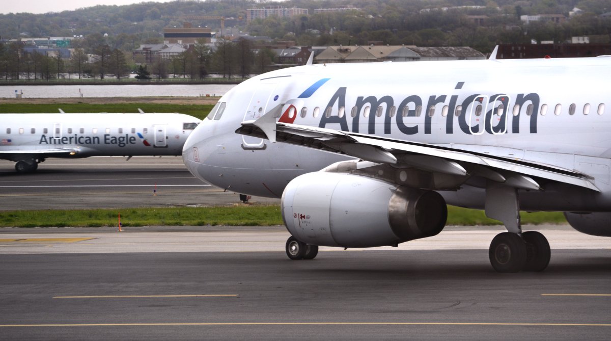 An American Airlines flight in Washington DC