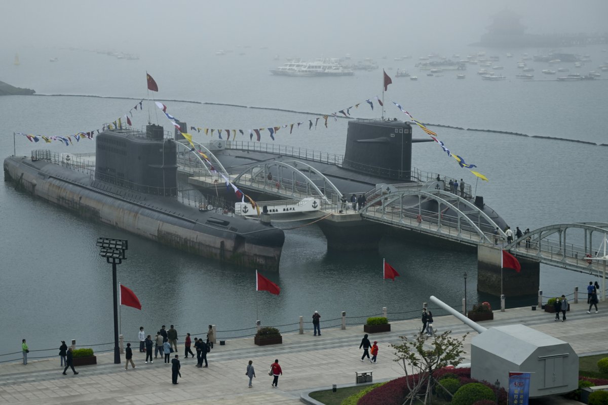 Chinese Submarines in Qingdao 