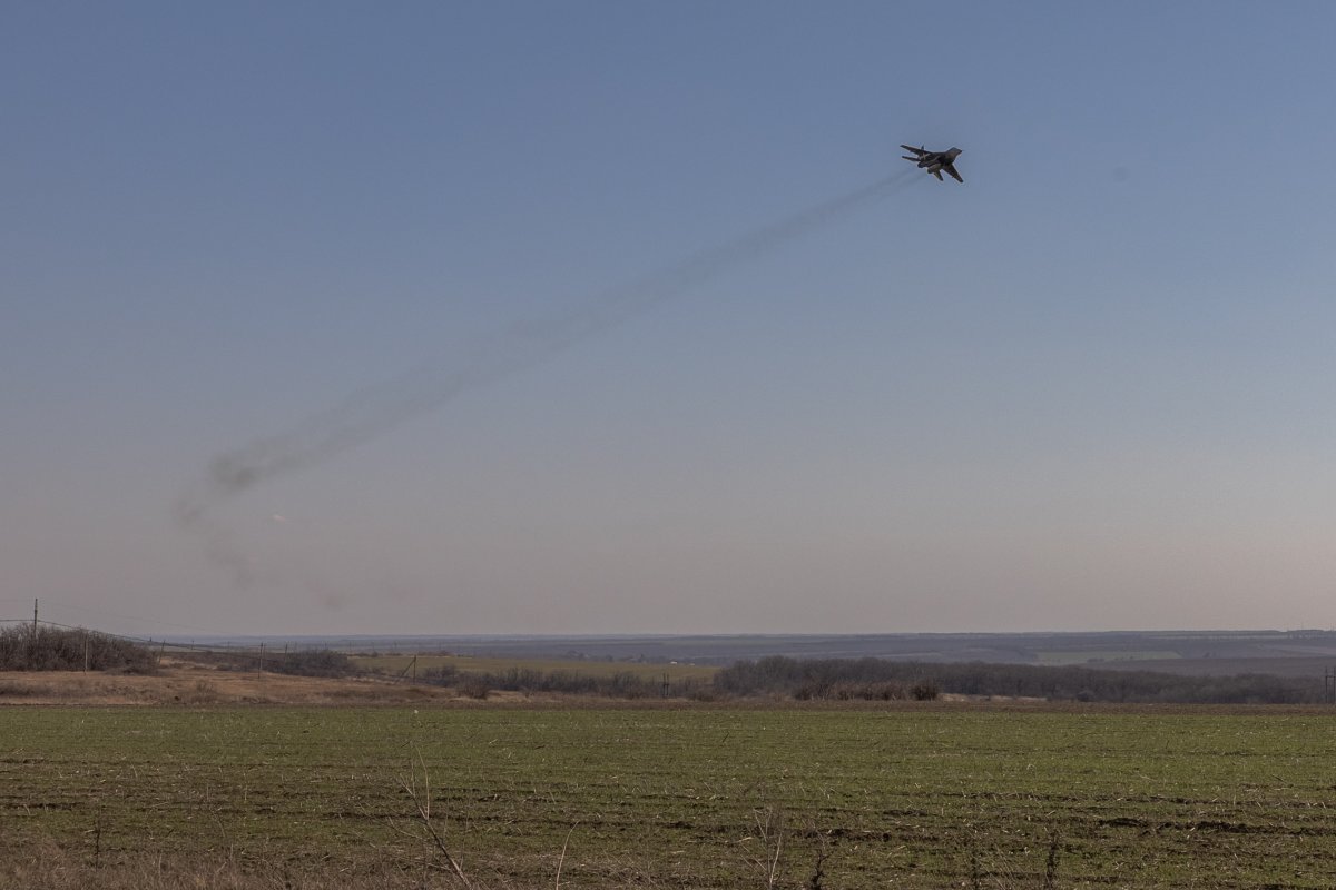 Ukrainian MiG-29 over Donetsk March 2024