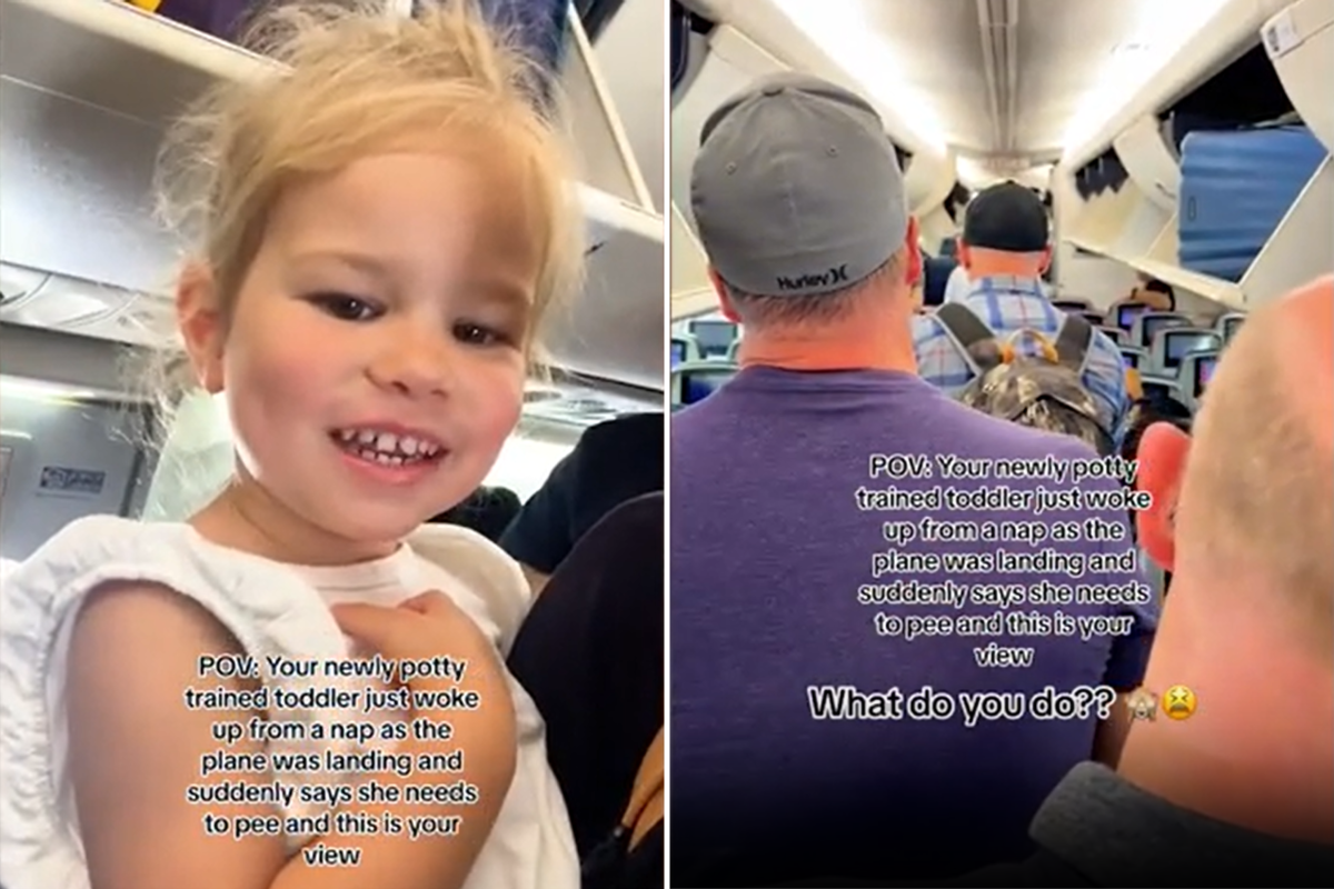 Mom traveling with potty-trained daughter