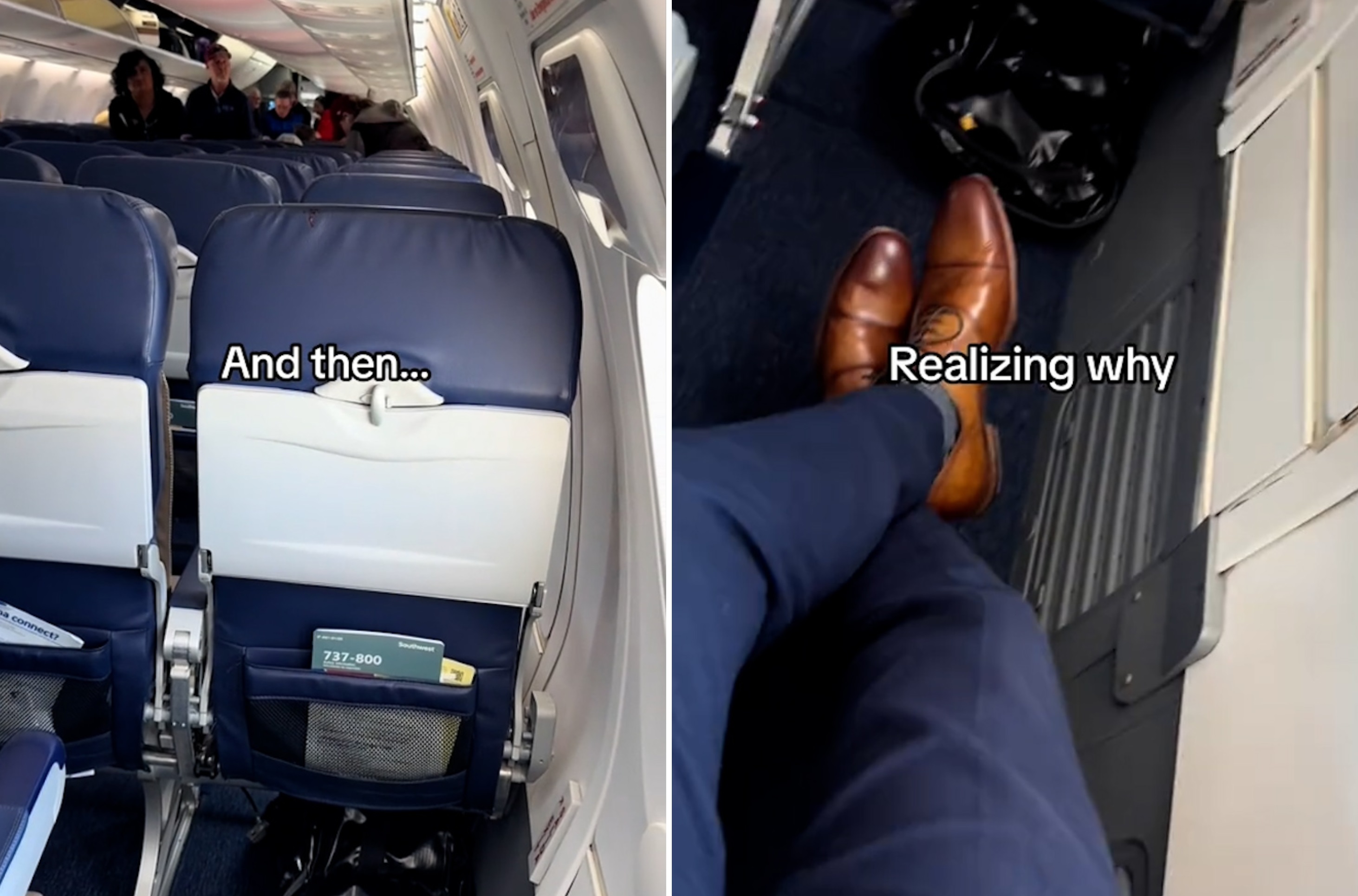 Passenger wonders why no one else is in exit row, then realizes why