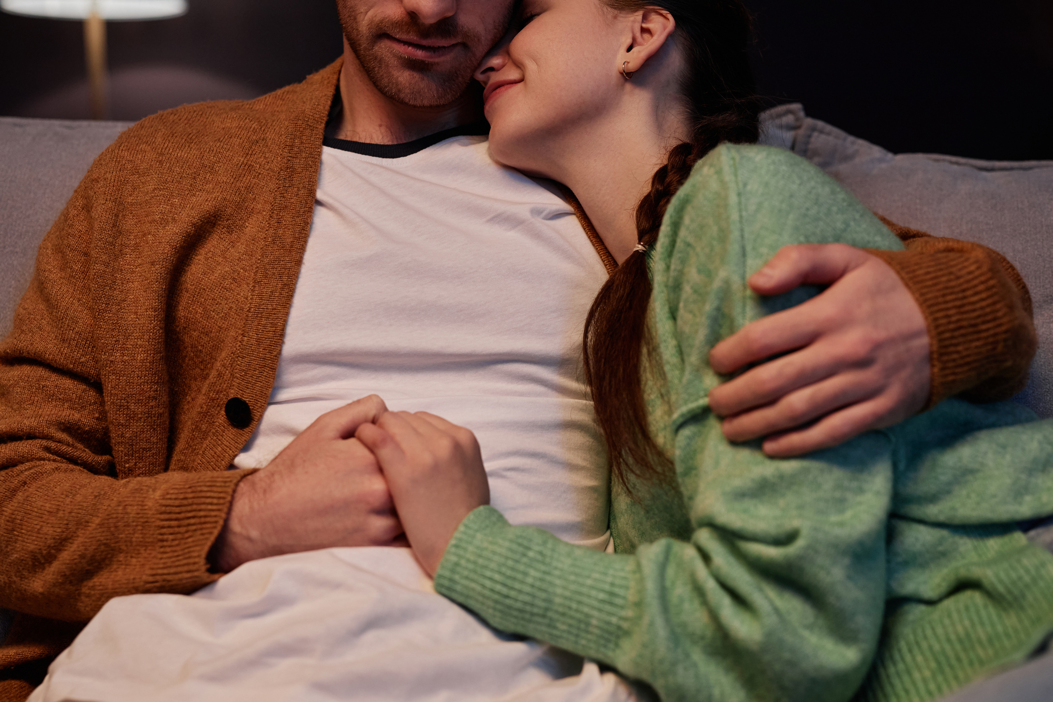 Woman Enjoying Cuddle With Boyfriend Suddenly Gets Unexpected Bedroom Visit