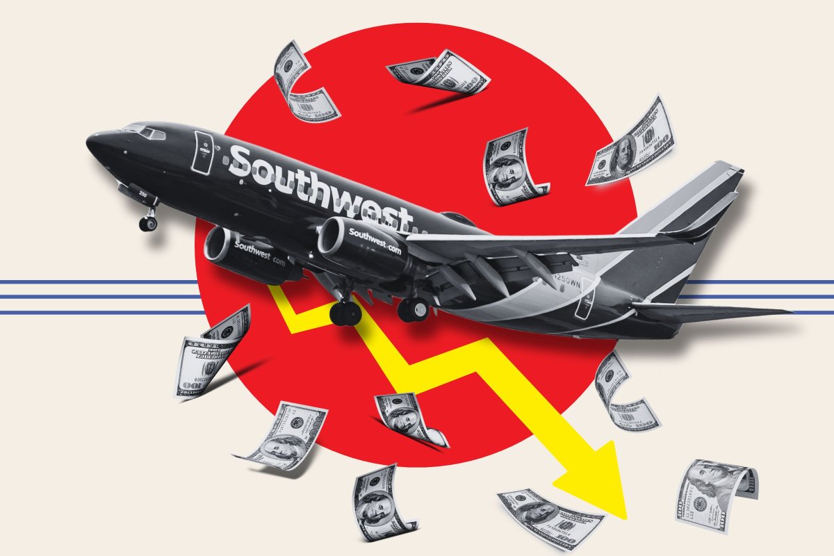 Southwest Airlines Problems Paint Worrying Sign 