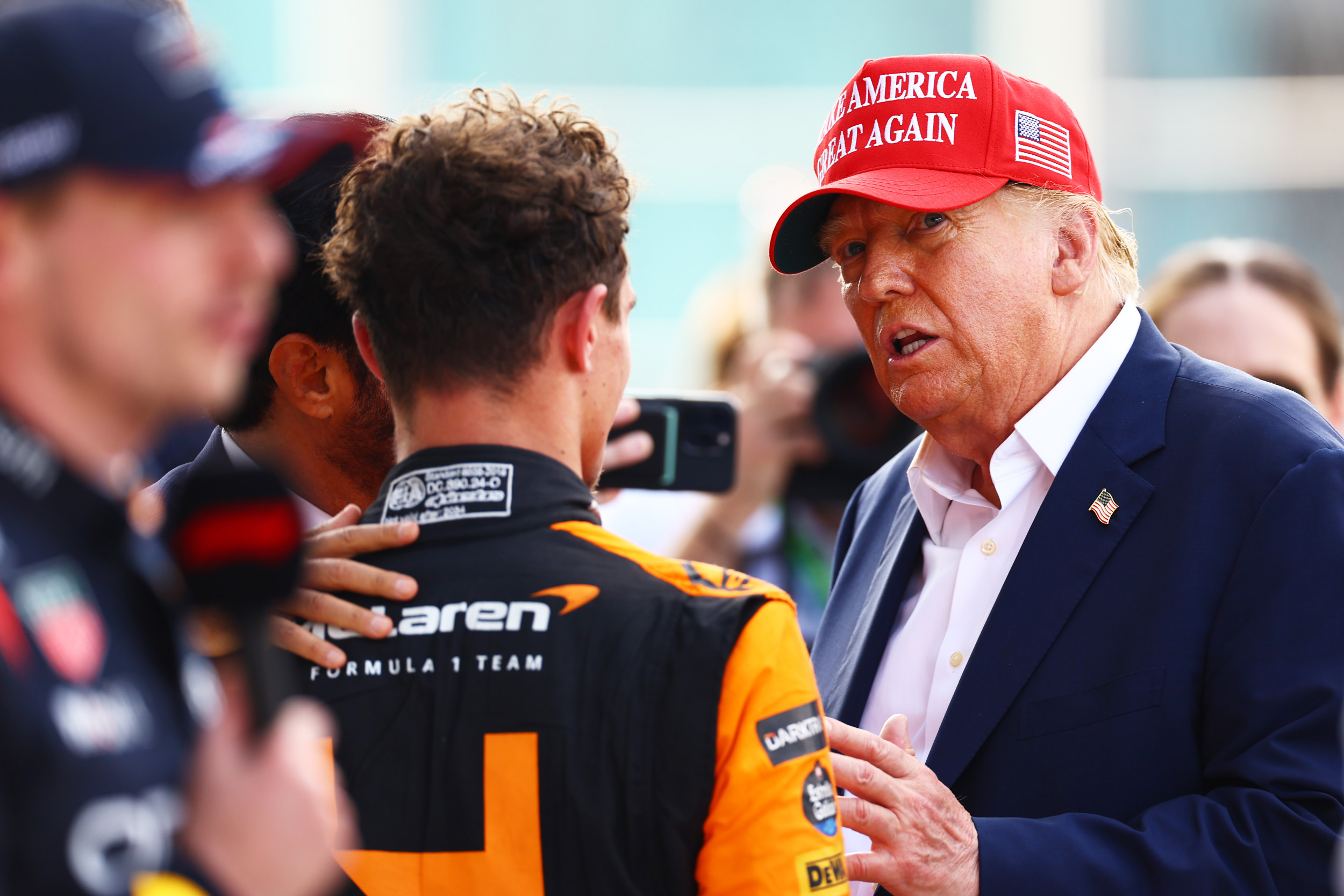Donald Trump claims he is Lando Norris’s lucky charm after Miami victory