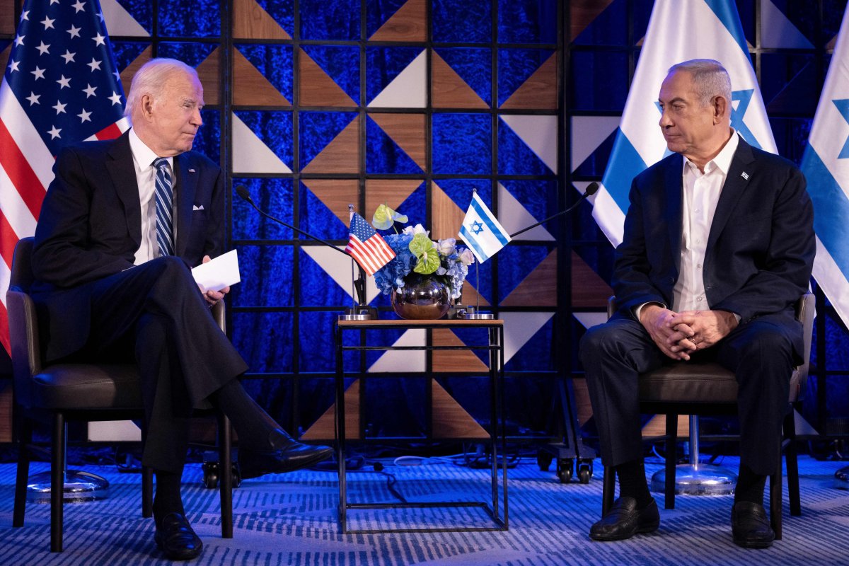 Joe, Biden, and, Benjamin, Netanyahu, in, Israel
