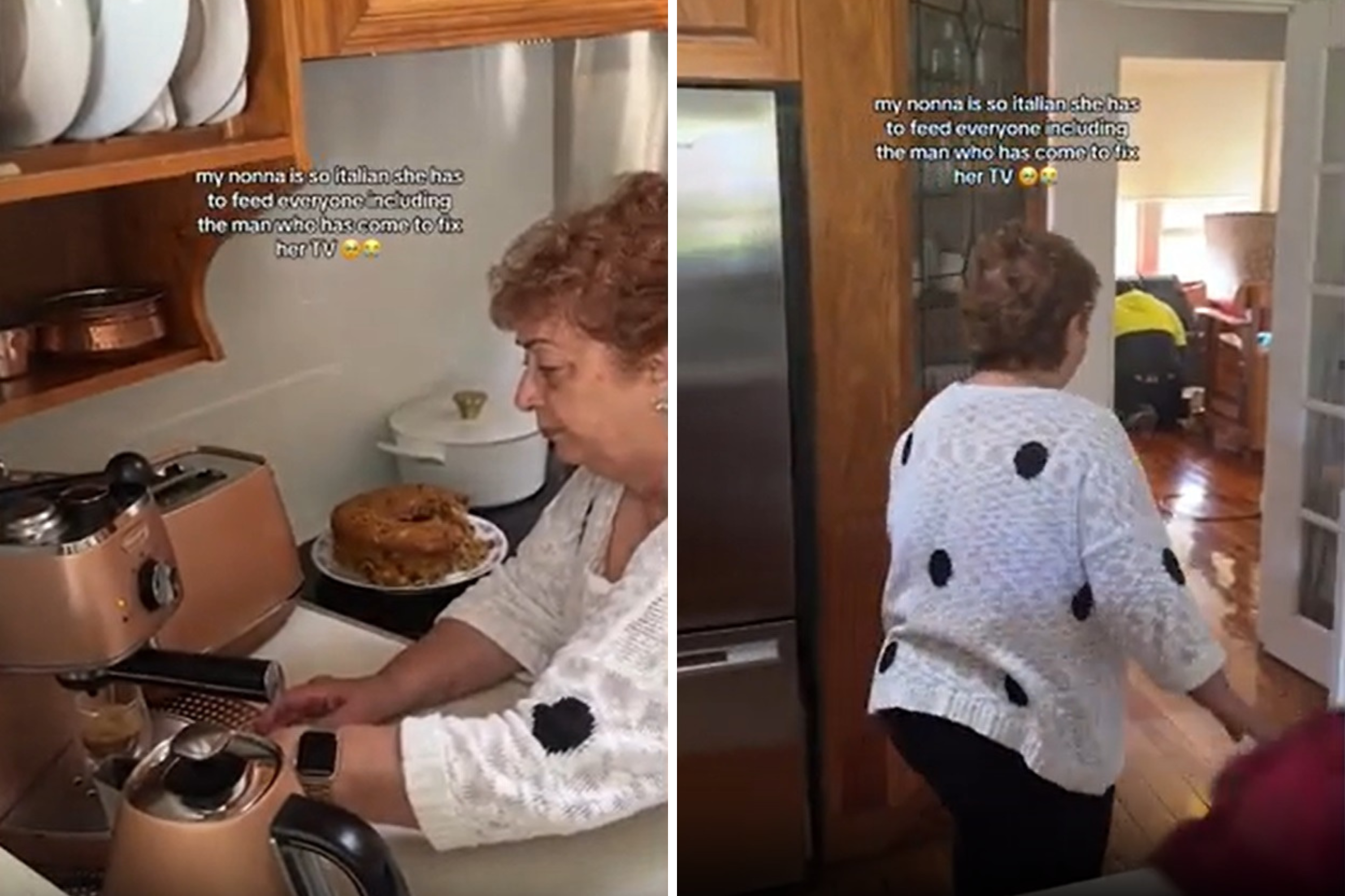 Italian Grandma Insists on Sweet Act Whenever Anyone Visits the House