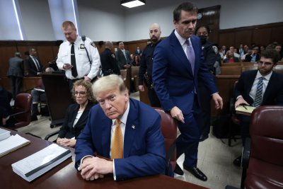 Trump at the defense table