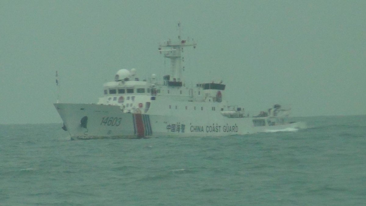 Les garde-côtes chinois naviguent près de Kinmen