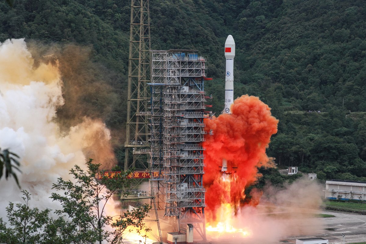 China's Satellite Launch From Xinchang Launch Center