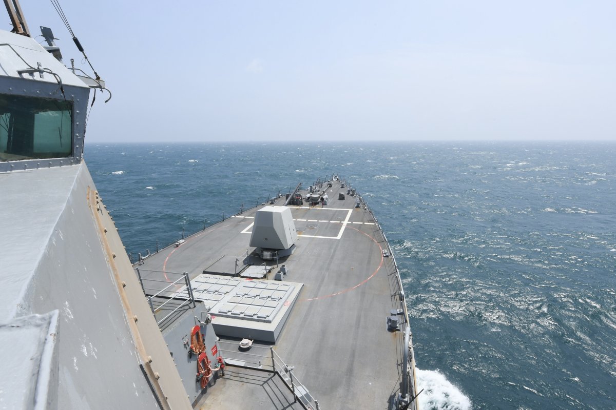 USS Halsey Transits Taiwan Strait