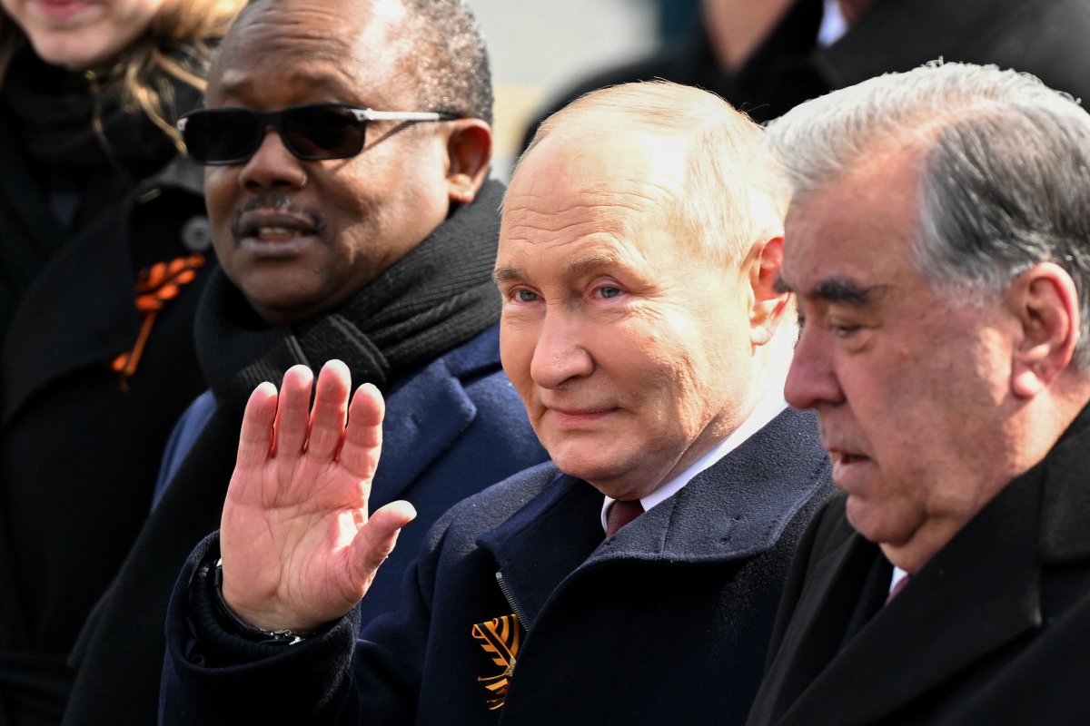 Vladimir Putin during Victory Day celebrations Moscow