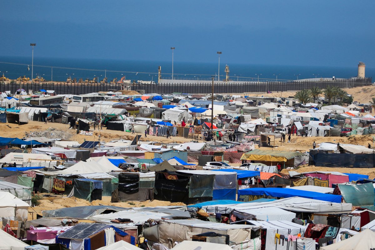 Tents in Gaza