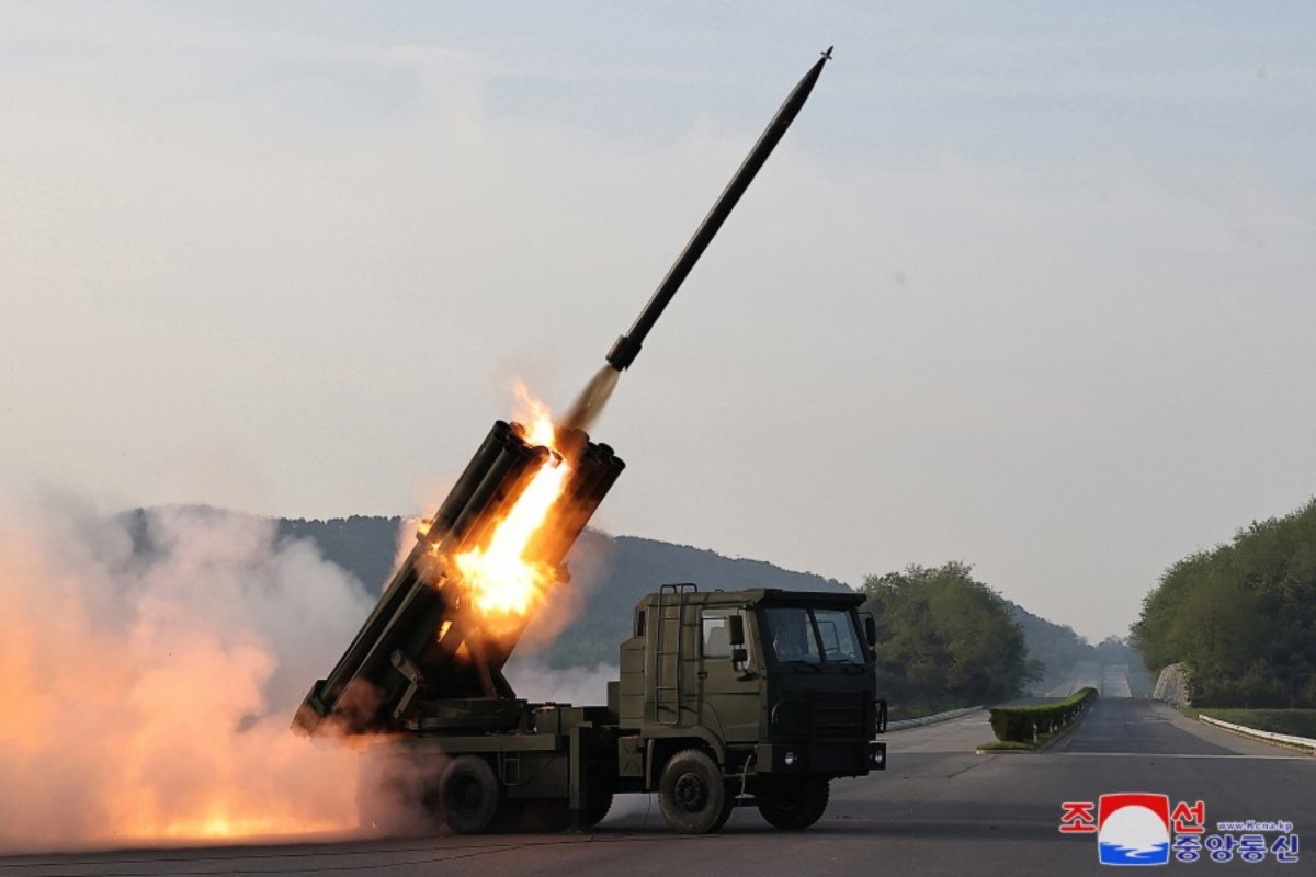 North Korea Test-Fires Upgraded Rocket Launcher 