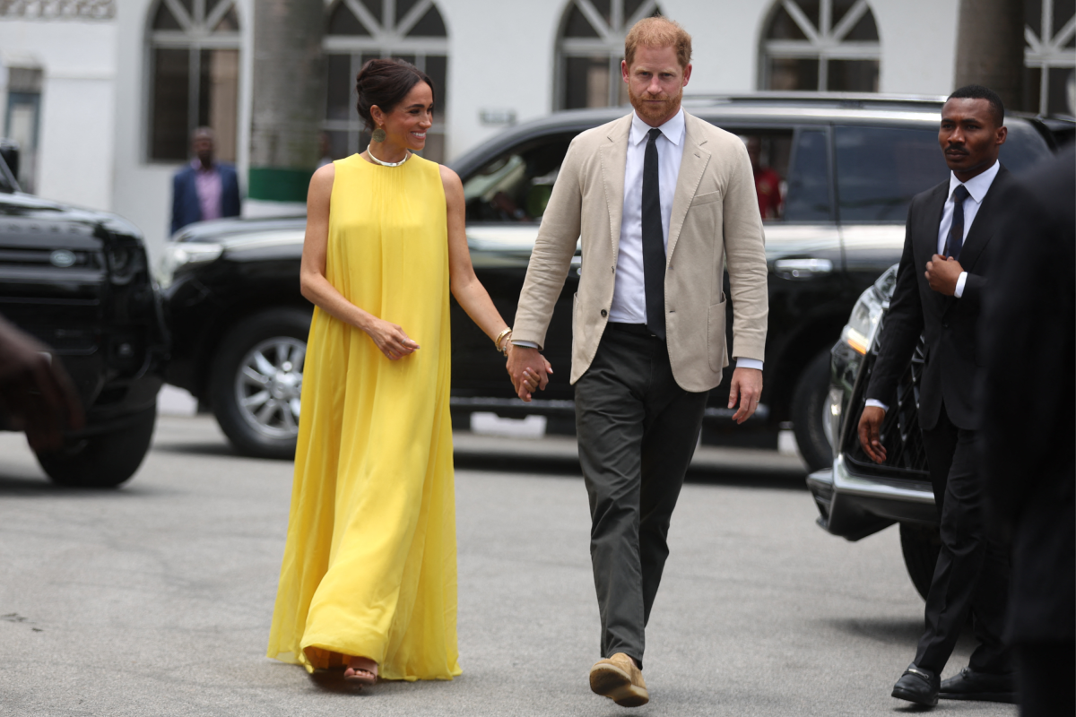 Meghan Markle and Prince Harry in Nigeria