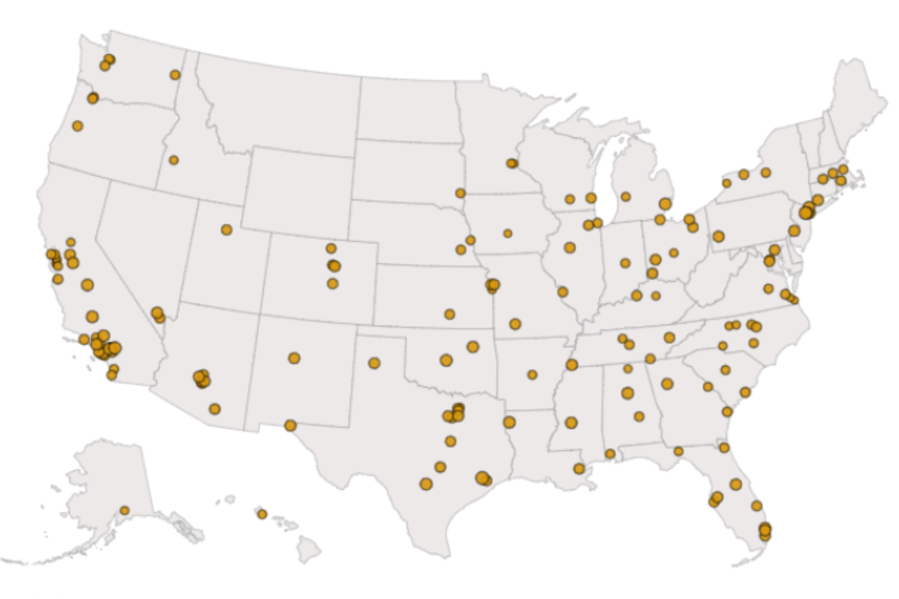 Map Shows America's Dirtiest Cities Newsweek