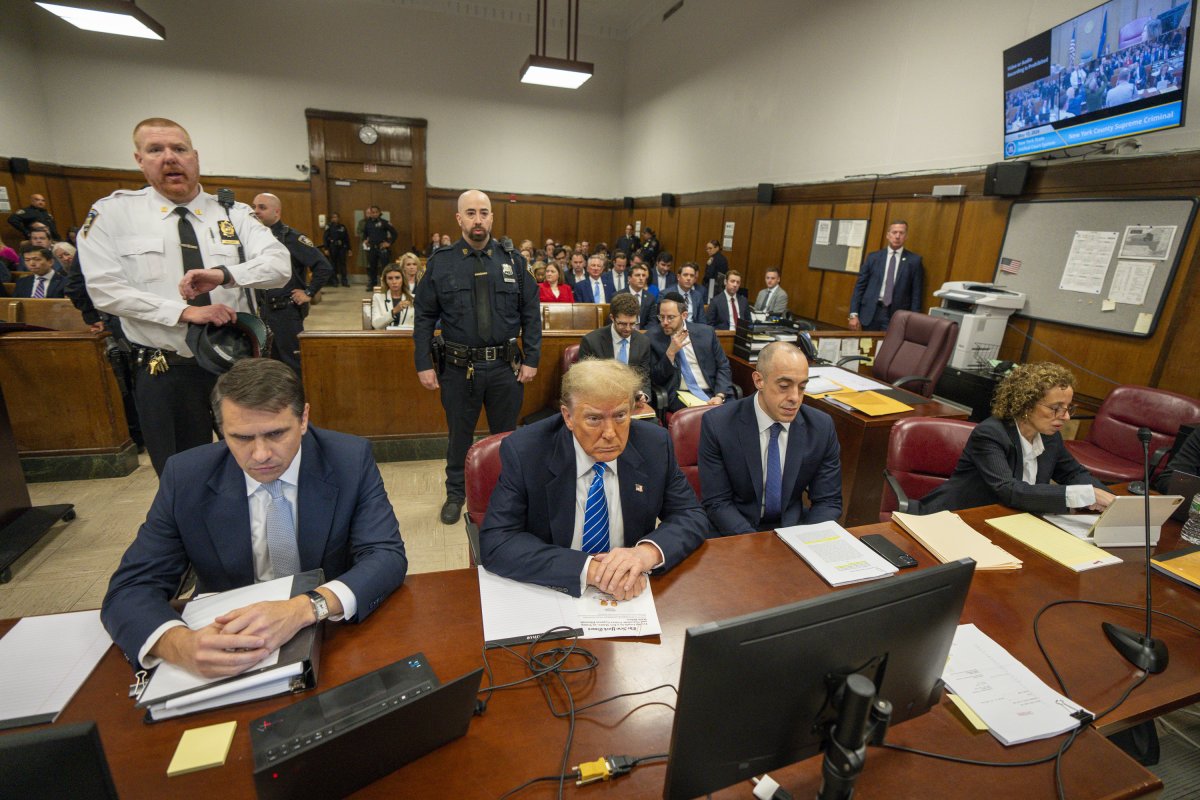 Trump's defense team in court