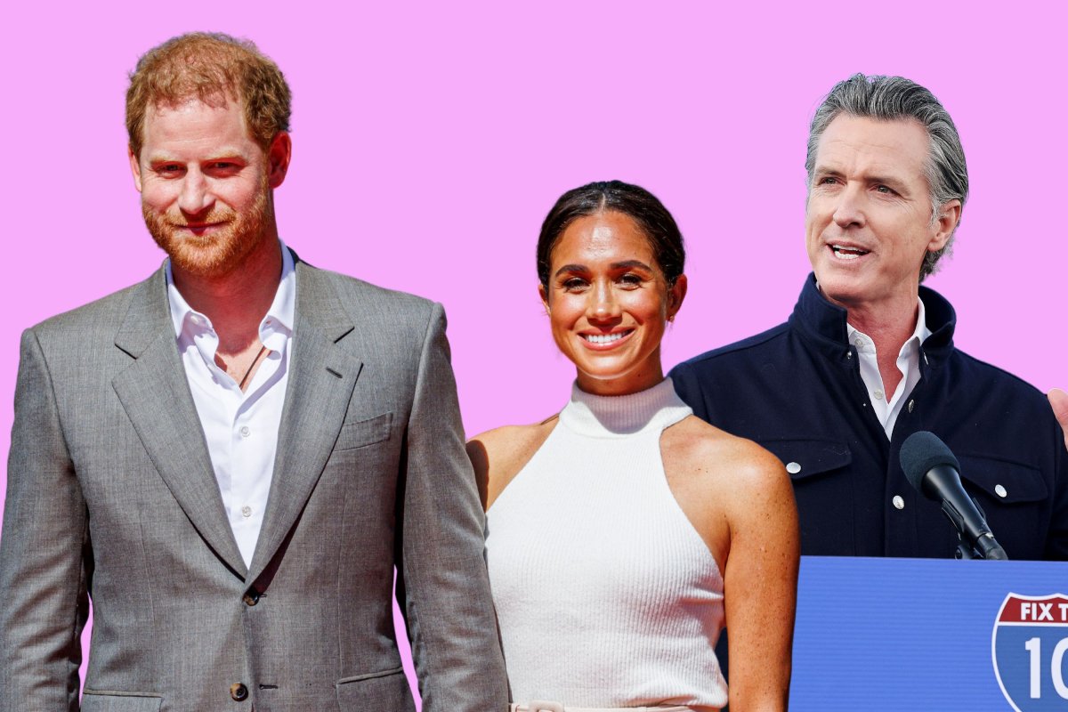 Prince Harry, Meghan Markle and Gavin Newsom