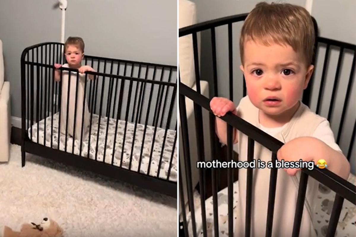 Toddler's reaction seeing mom again