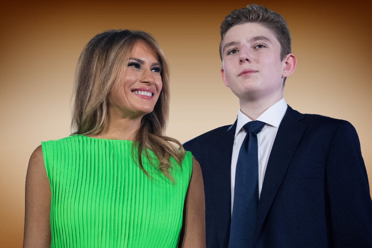 Melania Trump Holds 2-Month-Old Barron in 'Rare' Resurfaced Video ...